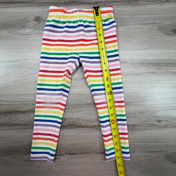 Hanna Andersson Rainbow Stripe Leggings Kids 100cm US 4 Cotton Spandex - Picture 7 of 9